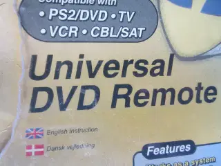 Universal DVD Remote Control til PS2 DVD