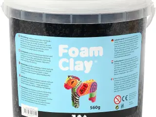 Foam Clay® Sort - 560g Selvhærdende Modellering