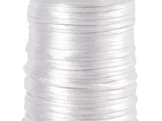 Satinsnor, hvid, 50m/ 1 rl.