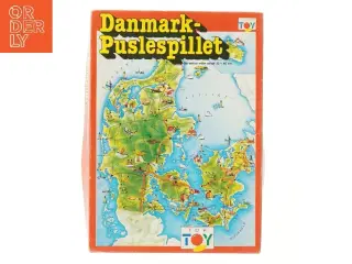 Danmark puslespil med 120 brikker fra Top Toy (str. 120 brikker 28x40 cm)