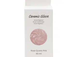 Keramikglasur, 984-1101 °C, dækkende, Rose, 60 ml/ 1 ds.