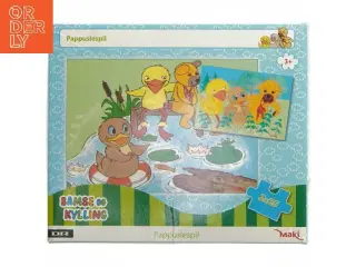 Bamse og Kylling puslespil fra Maki (str. 25 brikker 30x21 cm)