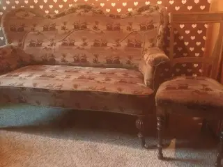 Antik sofa + stole