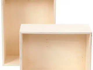 Sæt med 2 elegante rektangulære bogkasser