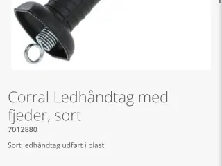 Ledhåndtag i brun pladtic