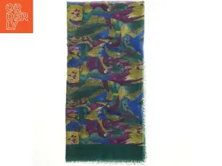 Uld sjal / tørklæde flerfarvet  (str. 115 x 115 cm)