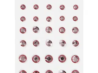 Rhinsten, rund kegle, str. 6+8+10 mm, rosa, 35stk./ 1 pk.