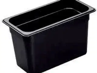 6 stk. Kantine 1/3 GN D200 mm sort Cambro
