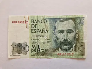 1000 Pesetas 1979 Spain