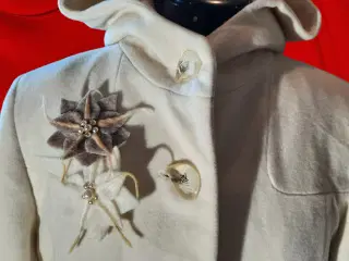 ulden vinterjakke str 40 off white
