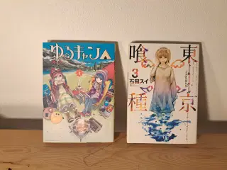 (Japansk) Yuru camp v. 1 og Tokyo Ghoul Manga v. 3