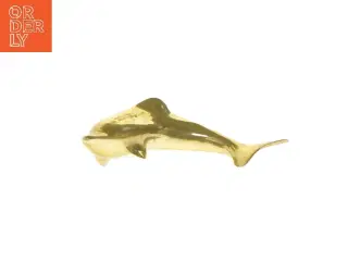 Vintage messing delfin, souvenir fra Athen, 1990’erne (str. 15 cm)