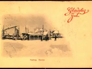 Faaborg Havnen - Glædelig Jul - David J. Bager 41368 - Brugt