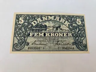 5 Kroner 1943 J