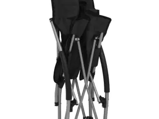 Foldbare strandstole 2 stk. stof sort