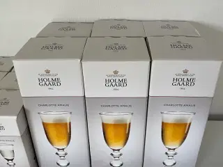 12 nye Holmegaard Snaps og ølglas i æsker 