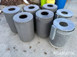 Skraldepande 7 styk