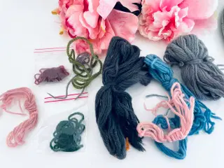 Broderigarn blandet 