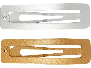 Knækspænde, L: 58 mm, B: 16 mm, guld, sølv, 4stk./ 1 pk.