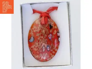 Italiensk håndlavet halssmykke (str. Kasse 9 x 6 cm)