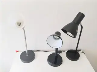 Bordlamper/senge lamper 3 stk