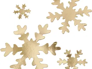 Guld Snefnug Sæt - 16 Stk. i 4 Størrelser