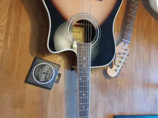 Western Santana Guitar + Taske og holder til taske