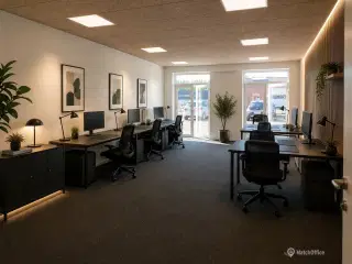 Stort kontor i kontorfællesskab