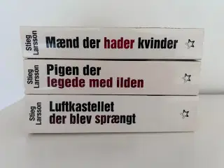 Stieg Larsson bog, Millennium-trilogien - 3 titler