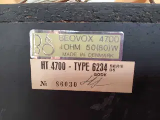 B&O beovox 4700. Type 6234
