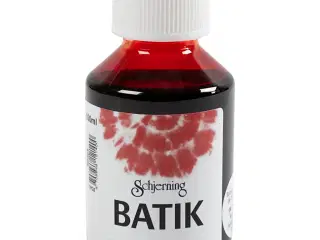 Rød Batikfarve 100 ml - Ideel til Bomuldsstoffer