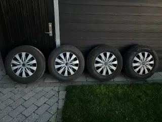 16” hankook vinterdæk med stålfælge sælges