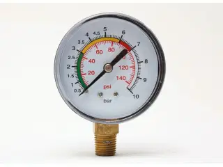 0-12 bar, ø63 mm manometer