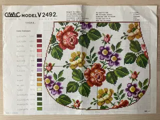 Cewec mønster nr. V2492: Taske med blomster