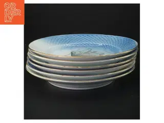 Sæt med seks fiske tallerkener fra B&G (str. 6 styk. ø. 22 cm)