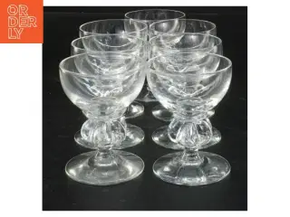 Set af glas fra Holmegaard (str. Ø 5,5x7,5 cm)