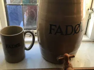 Øl anker i keramik med krus