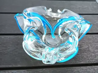 Vintage sommerfugle skål i Murano Glas