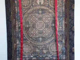 Tibetansk-Nepaletisk Thanka Mandala bedetæppe