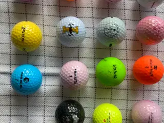 Golfbolde - farvede 15 forskellige