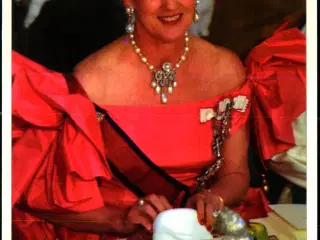 Dronning Margrethe II - Svanen 4 R - 12x17 cm. - Ubrugt