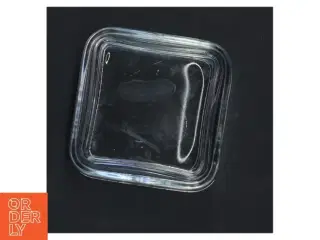 Glas kvadratisk skål (str. 9x9x5 cm)
