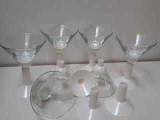Cocktail/portionsglas på fod
