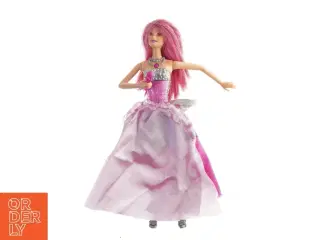 Pink dukke i kjole fra Barbie (str. 30 cm)