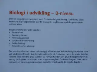 Biologi i udvikling - B-niveau :