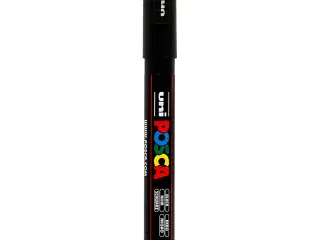 Posca Tusch, PC-3M, streg 0,9-1,3 mm, fine, sort, 1 stk.