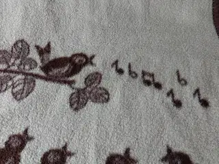 Lun Fleece Tæppe m Fugle 