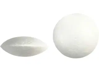 Ufo Styroporfigur 7,5 cm - 100 stk. Hvid