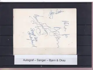 Autografer - Sangere - Bjørn & Okay