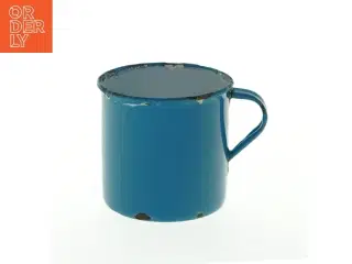 Blå emaljekrus (str. 7,5 cm)